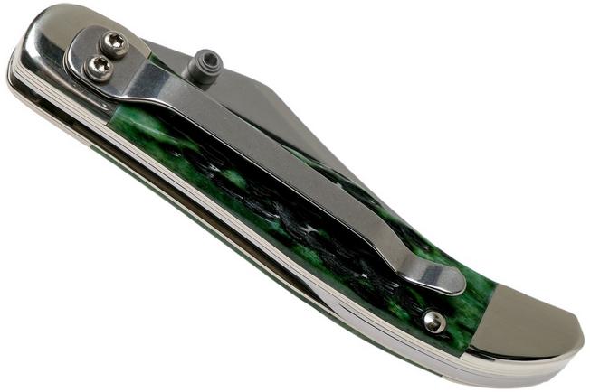 Case Kickstart Mid Folding Hunter Pocket Worn Bermuda Green Bone 