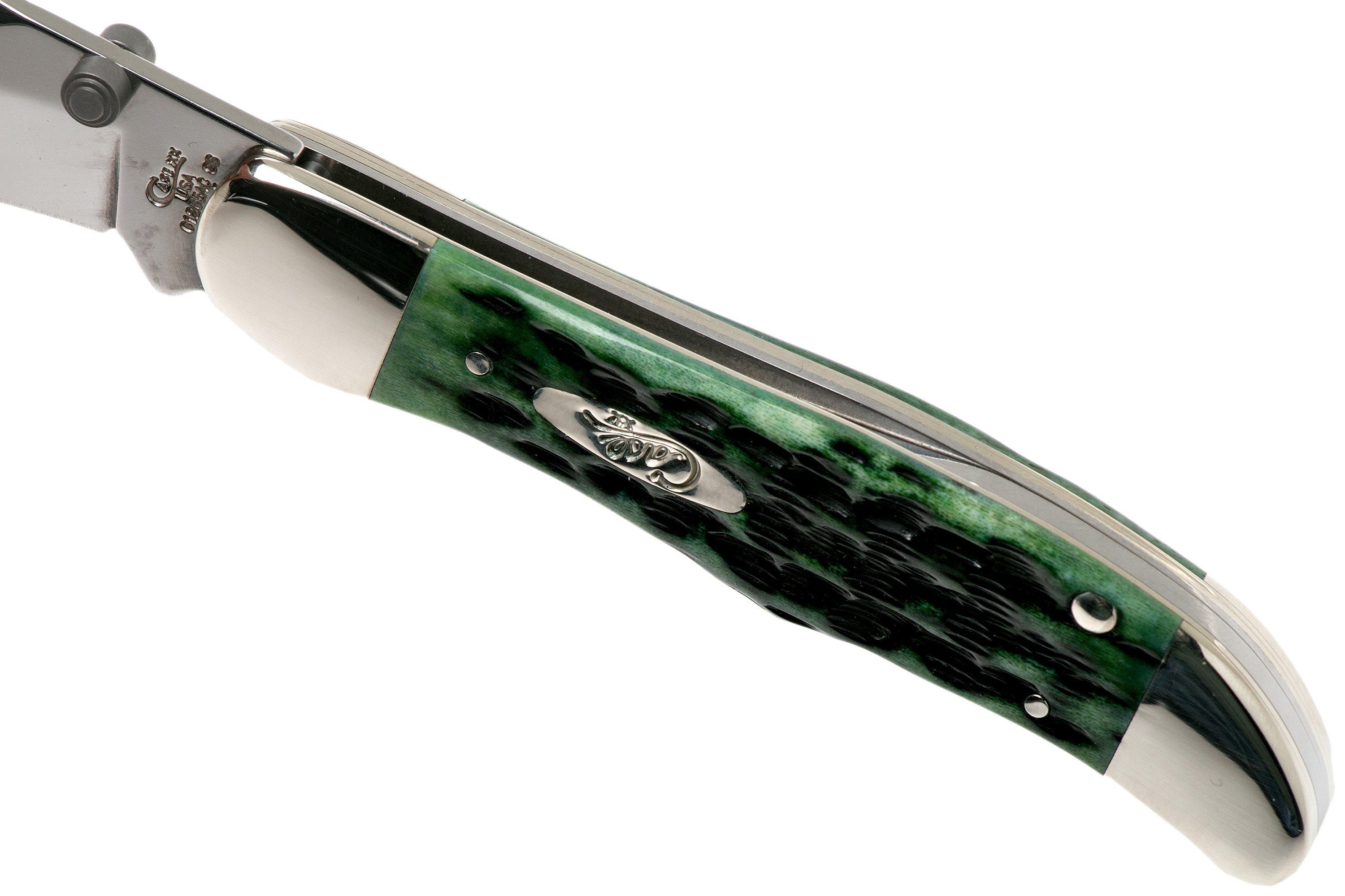 Case Kickstart Mid Folding Hunter Pocket Worn Bermuda Green Bone, Peach