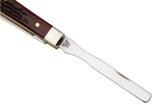 Bild für Case Baby Doc Pocket Worn Old Red Bone, Corn Cob Jig, 10308, 6282SP Stainless Steel Taschenmesser