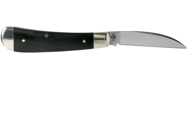 Image for Case Sway Back Bose Black Canvas Micarta Laminate, Shot Show Exclusive 10664, TB101117 SS pocket knife