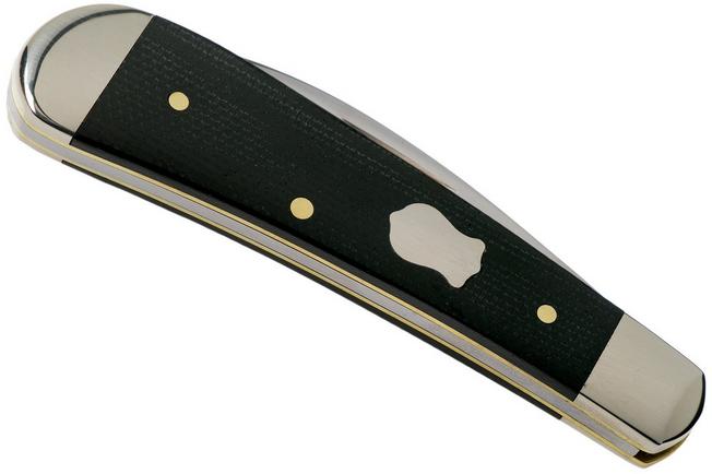 Image for Case Sway Back Bose Black Canvas Micarta Laminate, Shot Show Exclusive 10664, TB101117 SS pocket knife