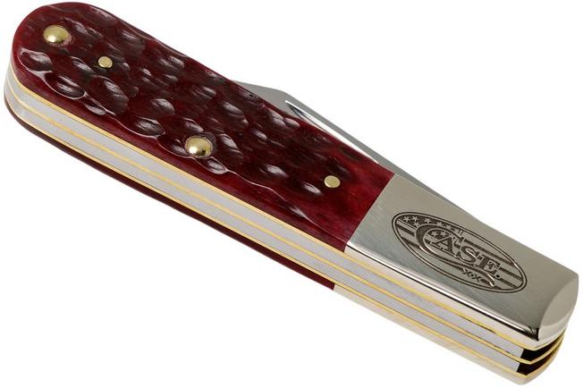 Image pour Case Barlow Dark Red Standard Jigged Bone 62009 SS, couteau de poche