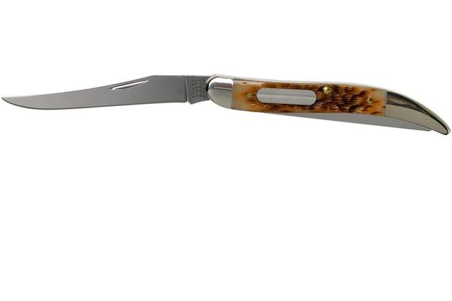 Case Fishing Knife Amber Jigged Bone, 10726, 620094F SS pocket