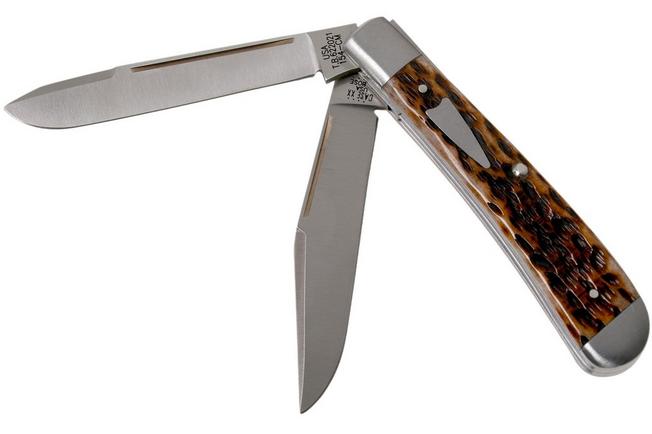 Boker Trapper Traditional Pocket Knife Brown Bone