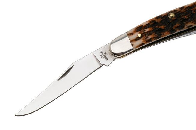 Bild für Case Muskrat Amber Bone, Peach Seed Jig, 10798, MUSKRAT Stainless Steel Taschenmesser