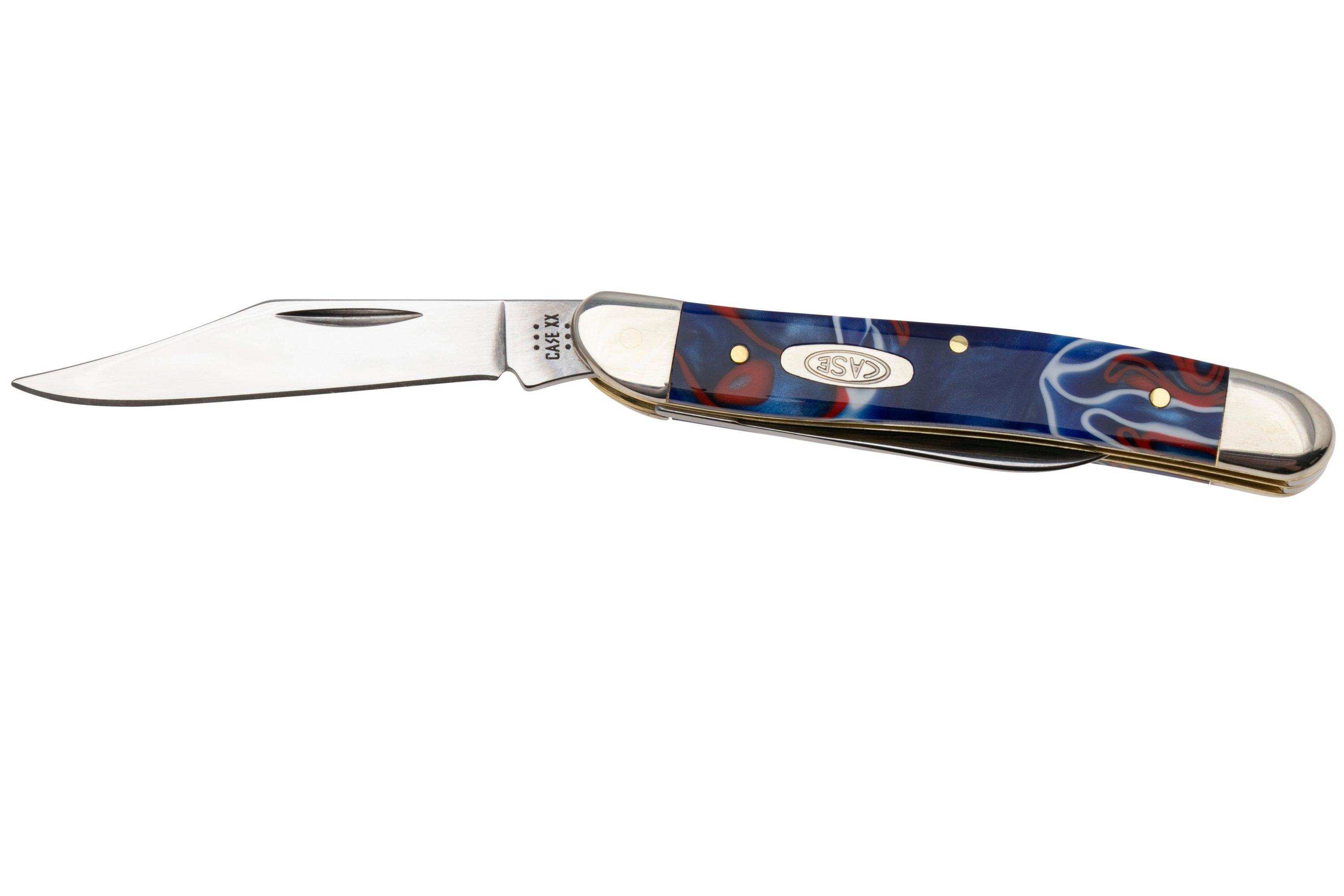Case Medium Jack 11225 Smooth Patriotic Kirinite 102087 SS, pocket