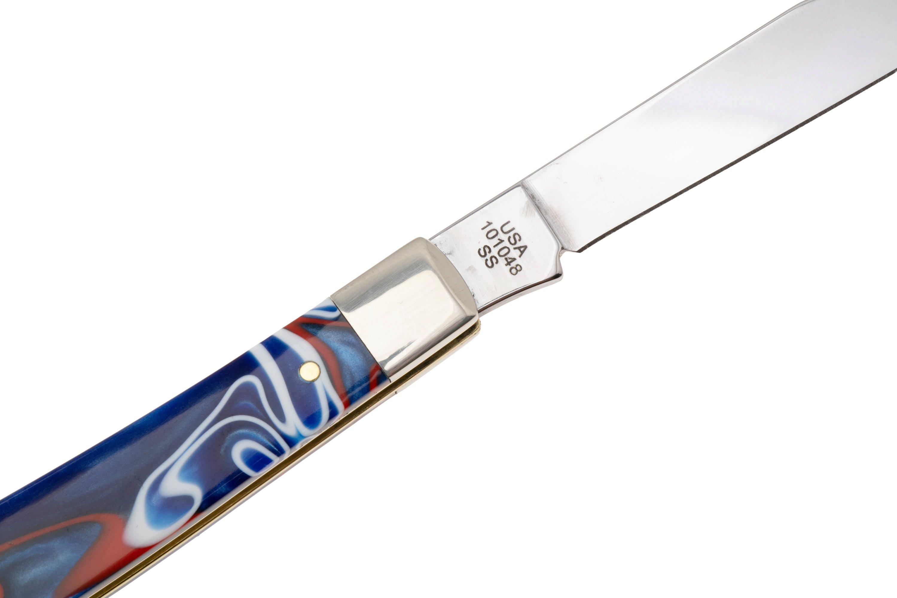 Case Slimline Trapper Smooth Patriotic Kirinite, 11229, 101048 SS