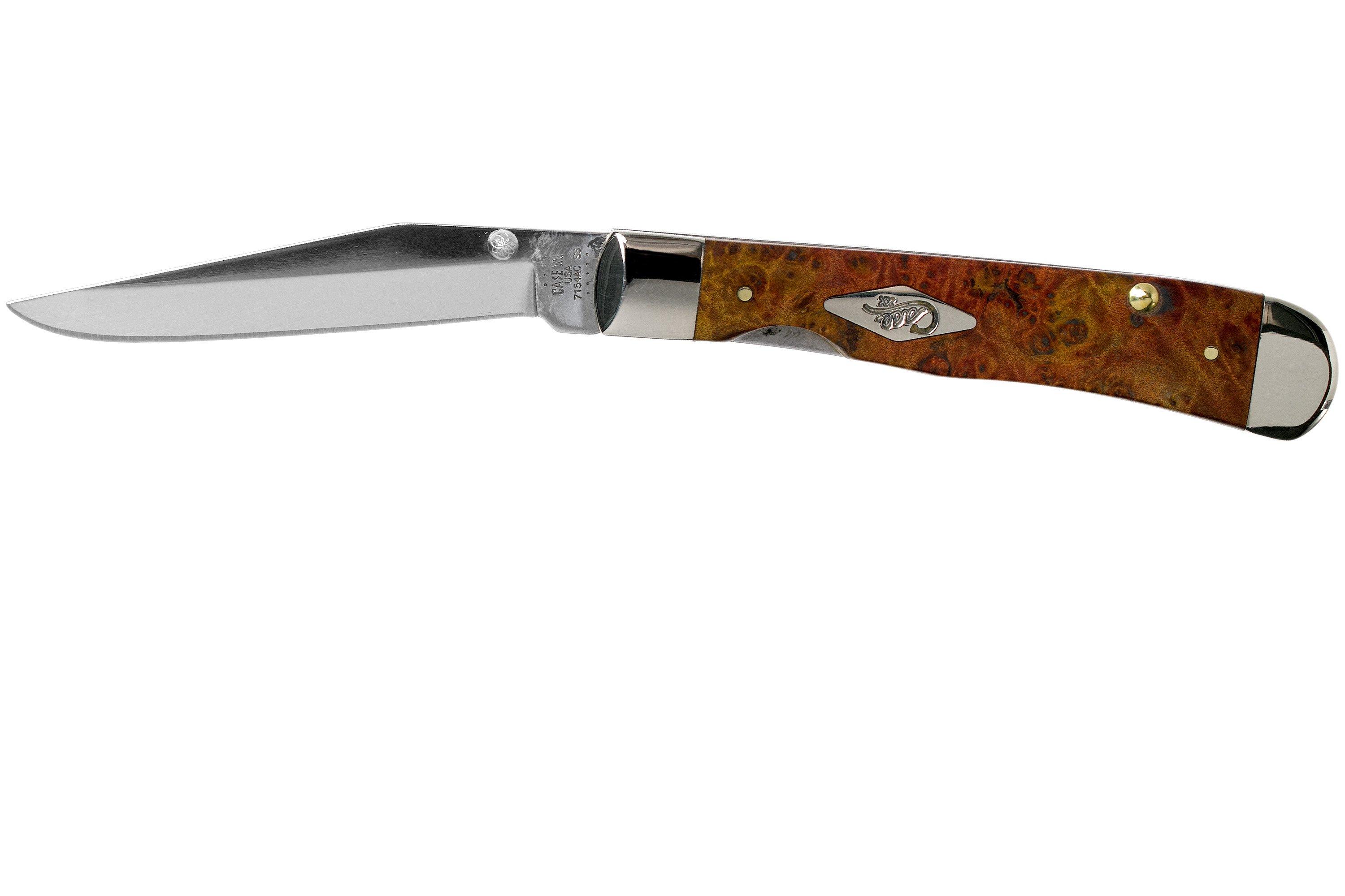 In stock now! 4″ Bushcraft Hunter with Maple Burl Handle, 0.22″ Blade  Thickness – Cosmo Design