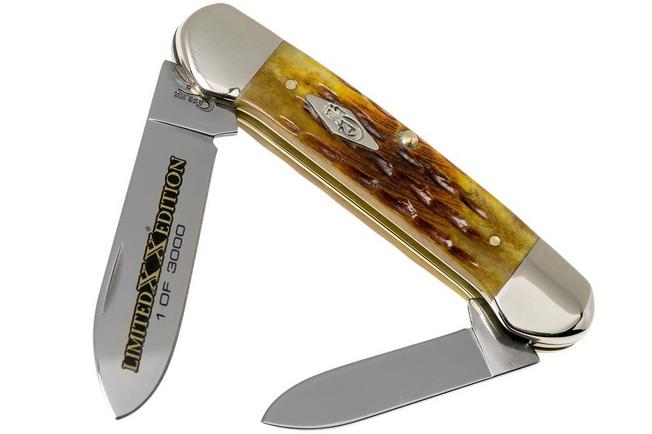 Image for Case Canoe Limited XX Edition Honeycomb Bone Kinfolk Jigged, 11972, 62131 SS pocket knife