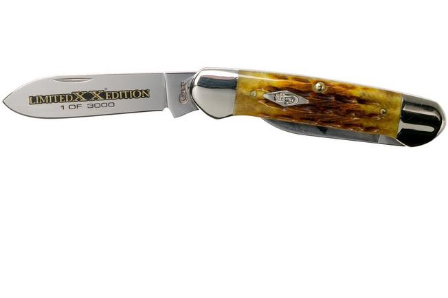 Image for Case Canoe Limited XX Edition Honeycomb Bone Kinfolk Jigged, 11972, 62131 SS pocket knife