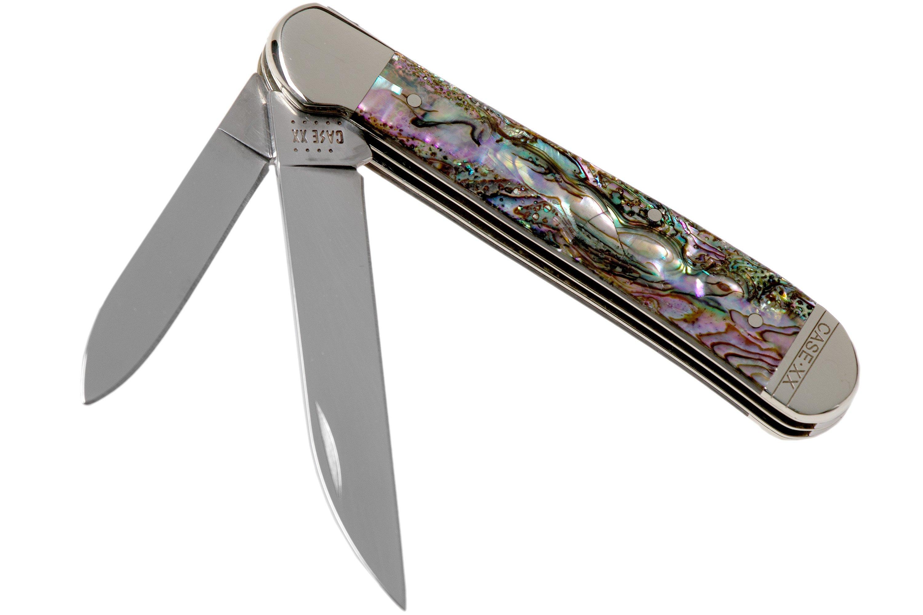Case Copperhead Abalone, 12023, 8249W SS pocket knife, gift box