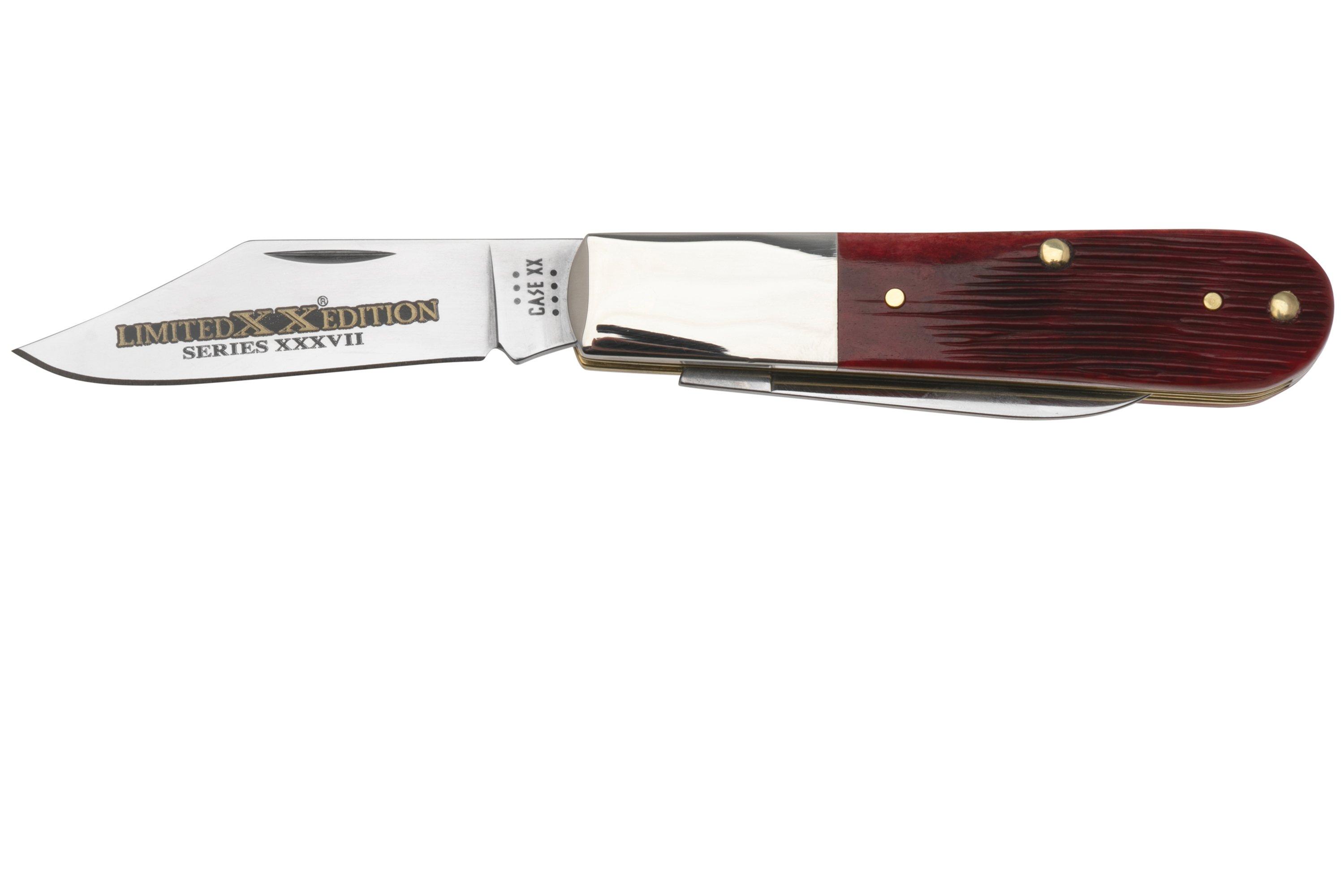 Case Barlow 12214 Old Red Bone Barnboard Jig, pocket knife