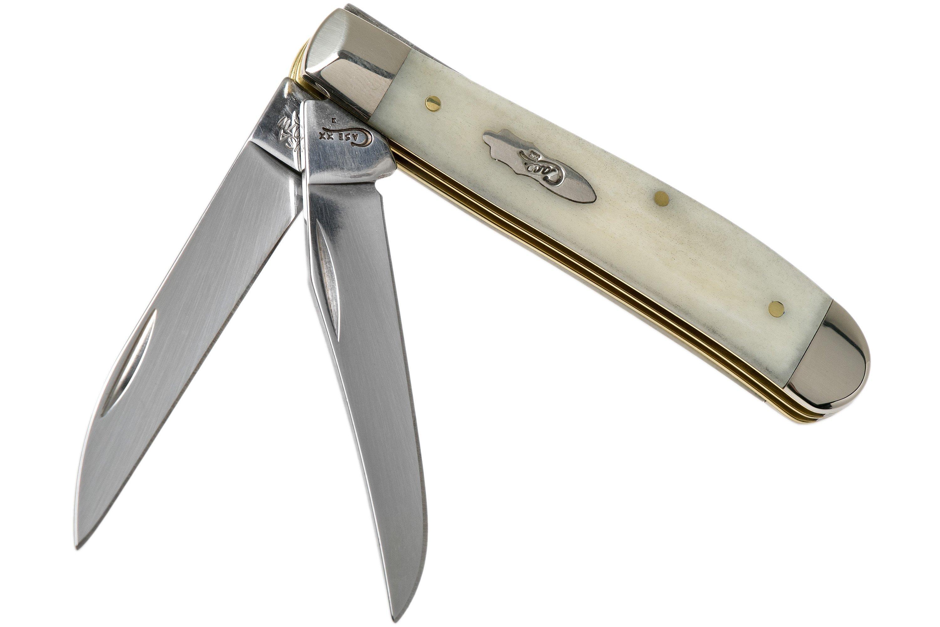 Case Mini Trapper Smooth Natural Bone, 13056, 6207W SS zakmes