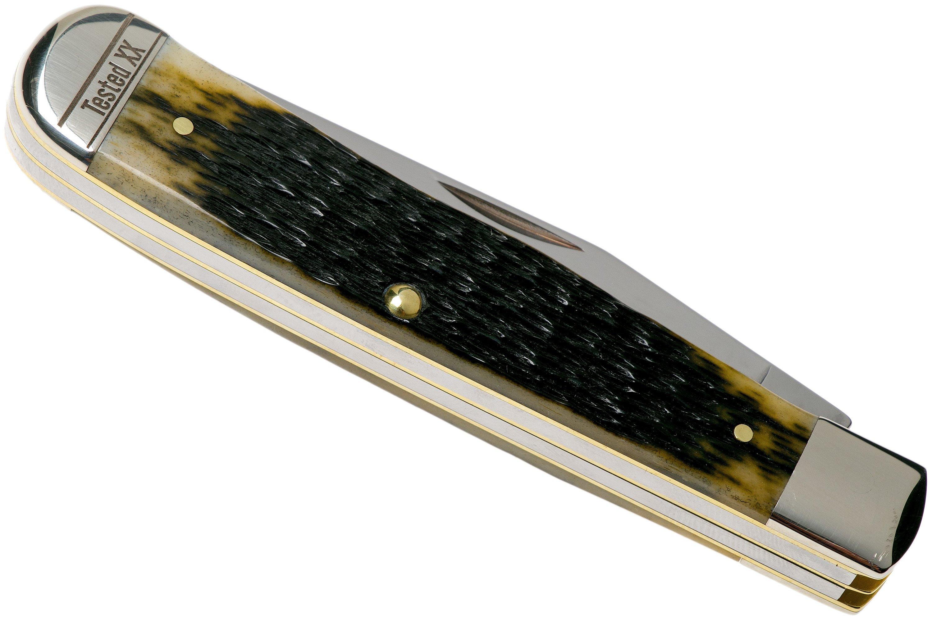 Case Trapper Olive Green Bone, Russell Jig, 13280, 6254 SS navaja