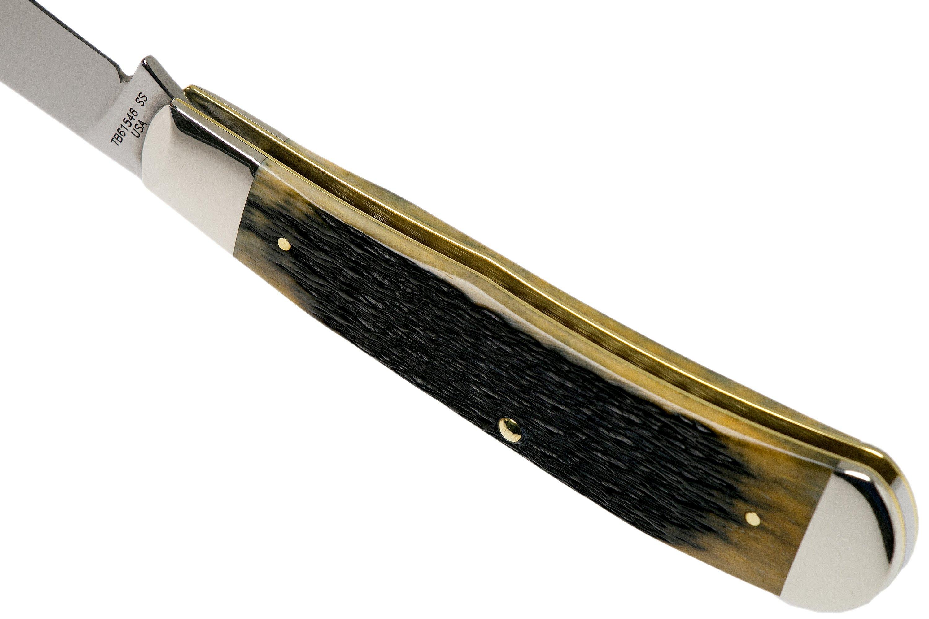 Case Backpocket Olive Green Bone, Russell Jig, 13281, TB61546 SS pocket