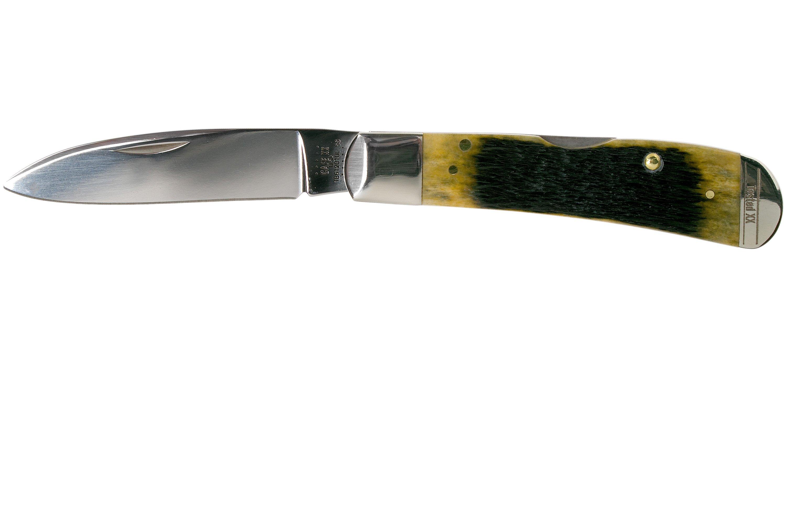 Case Tribal Lock Olive Green Bone, Russell Jig, 13282