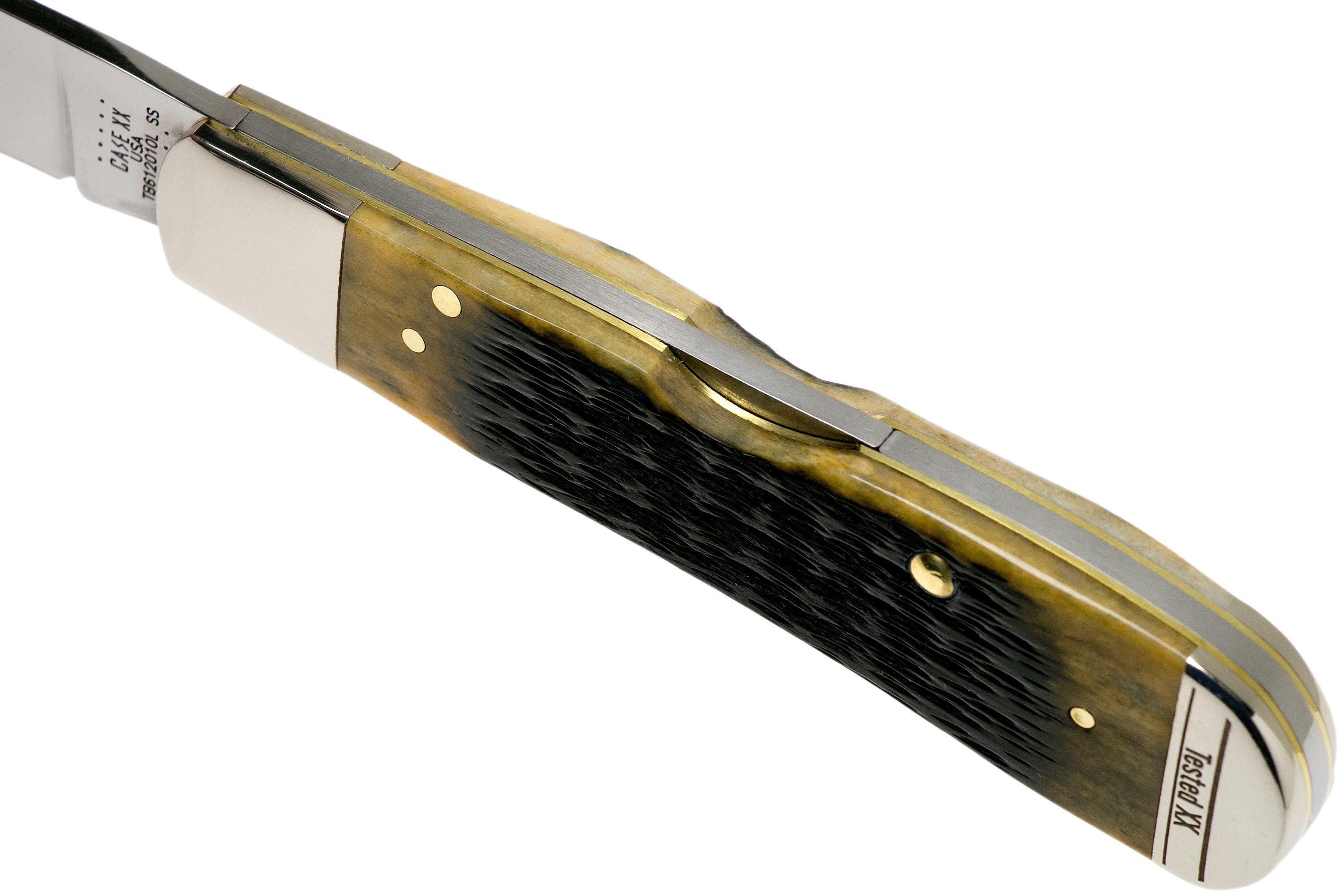 Case Tribal Lock Olive Green Bone, Russell Jig, 13282