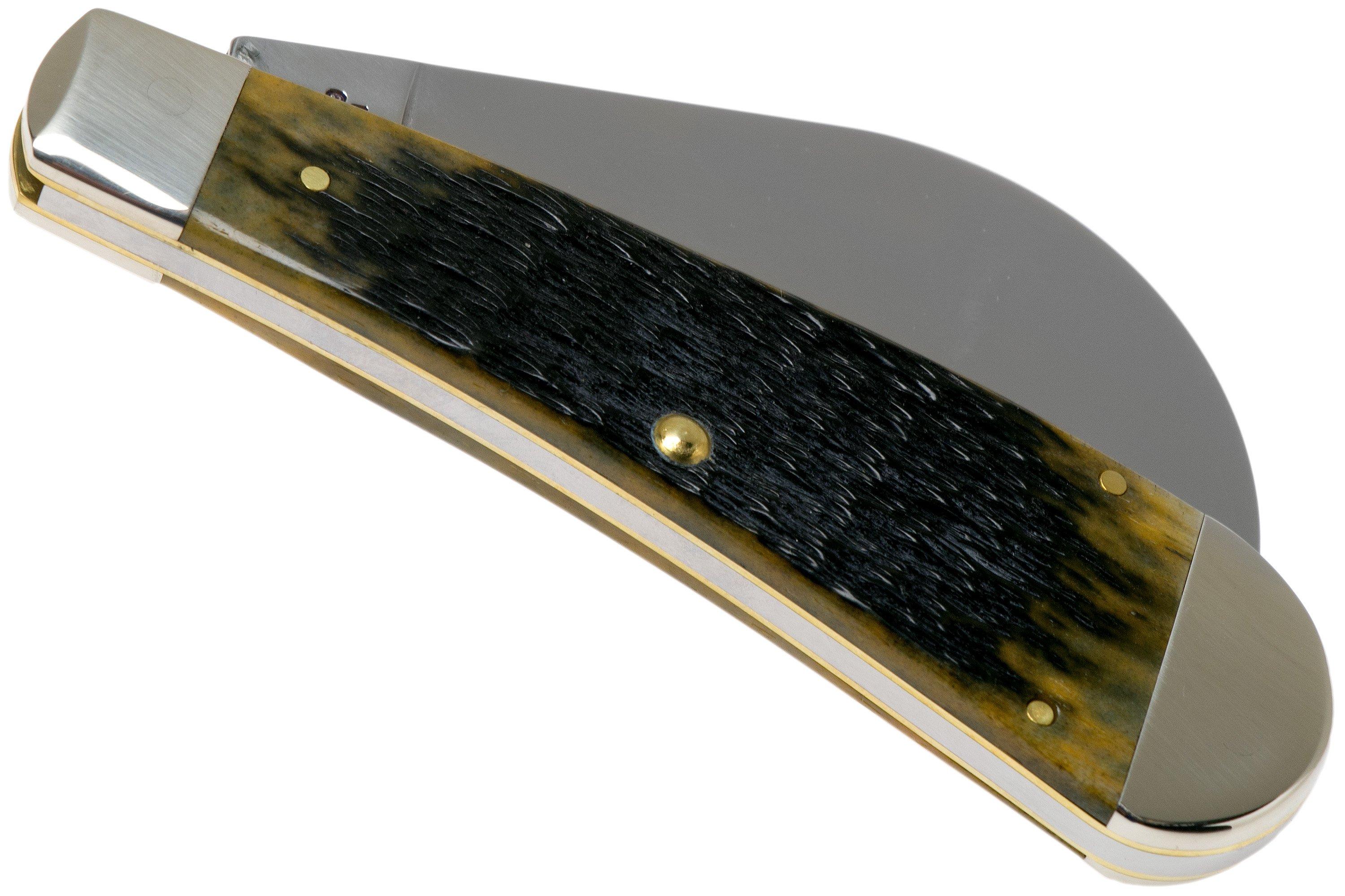 Case Pruner Hawkbill Olive Green Bone, Russell Jig, 13284, 61011 SS