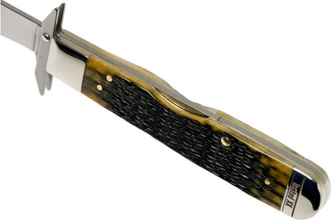 Image for Case Cheetah Olive Green Bone, Russell Jig, 13285, 6111 1/2L SS pocket knife