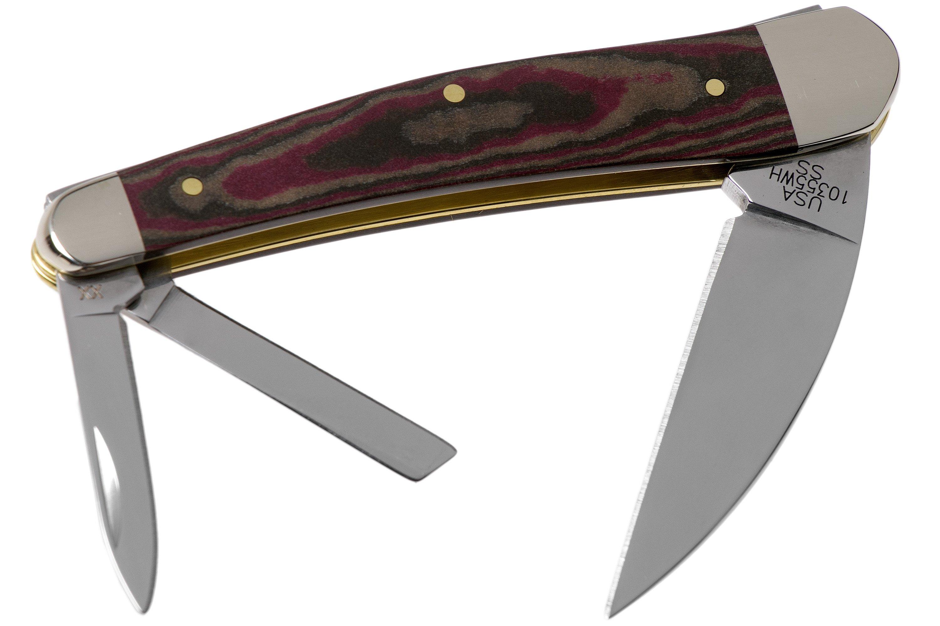 Case Seahorse Whittler Rustic Red Richlite, 13626, 10355WH SS pocket