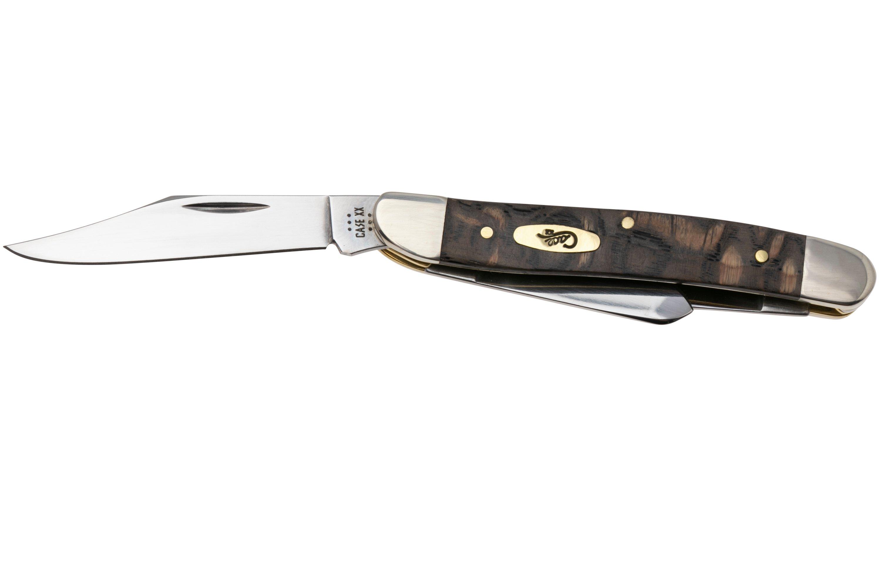Case Medium Stockman 14001 Smooth Black Curly Oak Wood 73087