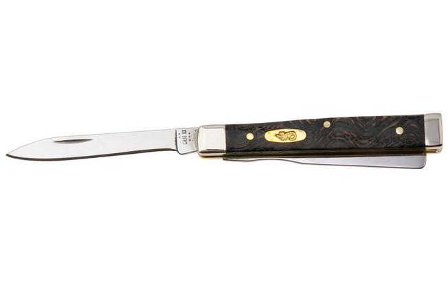 Afbeelding voor Case Baby Doc Black Curly Oak Wood, 14007, 7282SP SS zakmes