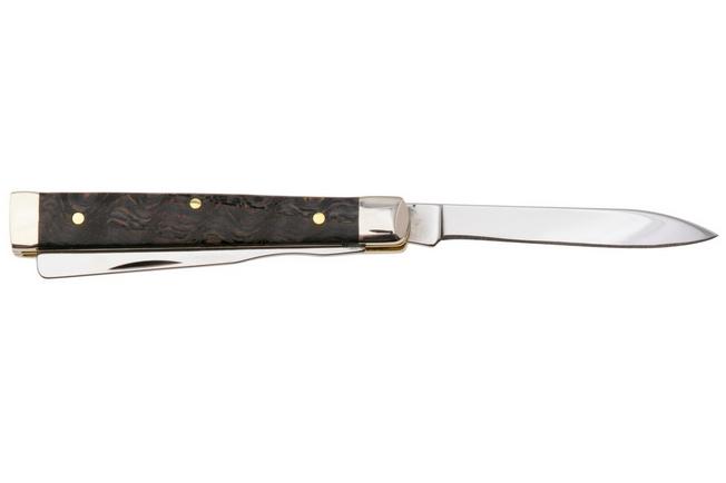 Afbeelding voor Case Baby Doc Black Curly Oak Wood, 14007, 7282SP SS zakmes