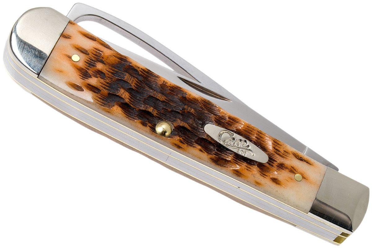Case Equestrian Amber Jigged Bone, 00144, 6254HP SS pocket knife Advantageously shopping at