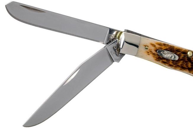 Case Sod Buster Jr Amber Jigged Bone, 30092, 6137 CV pocket knife