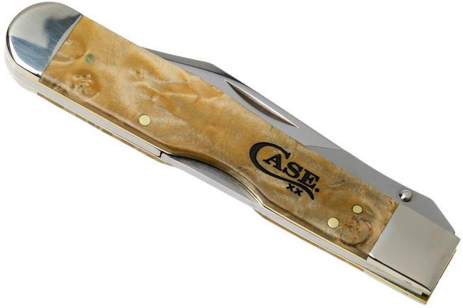 Image for Case Knives Cheetah Natural Box Elder Burl, 16567, 7111 1/2L SS pocket knife