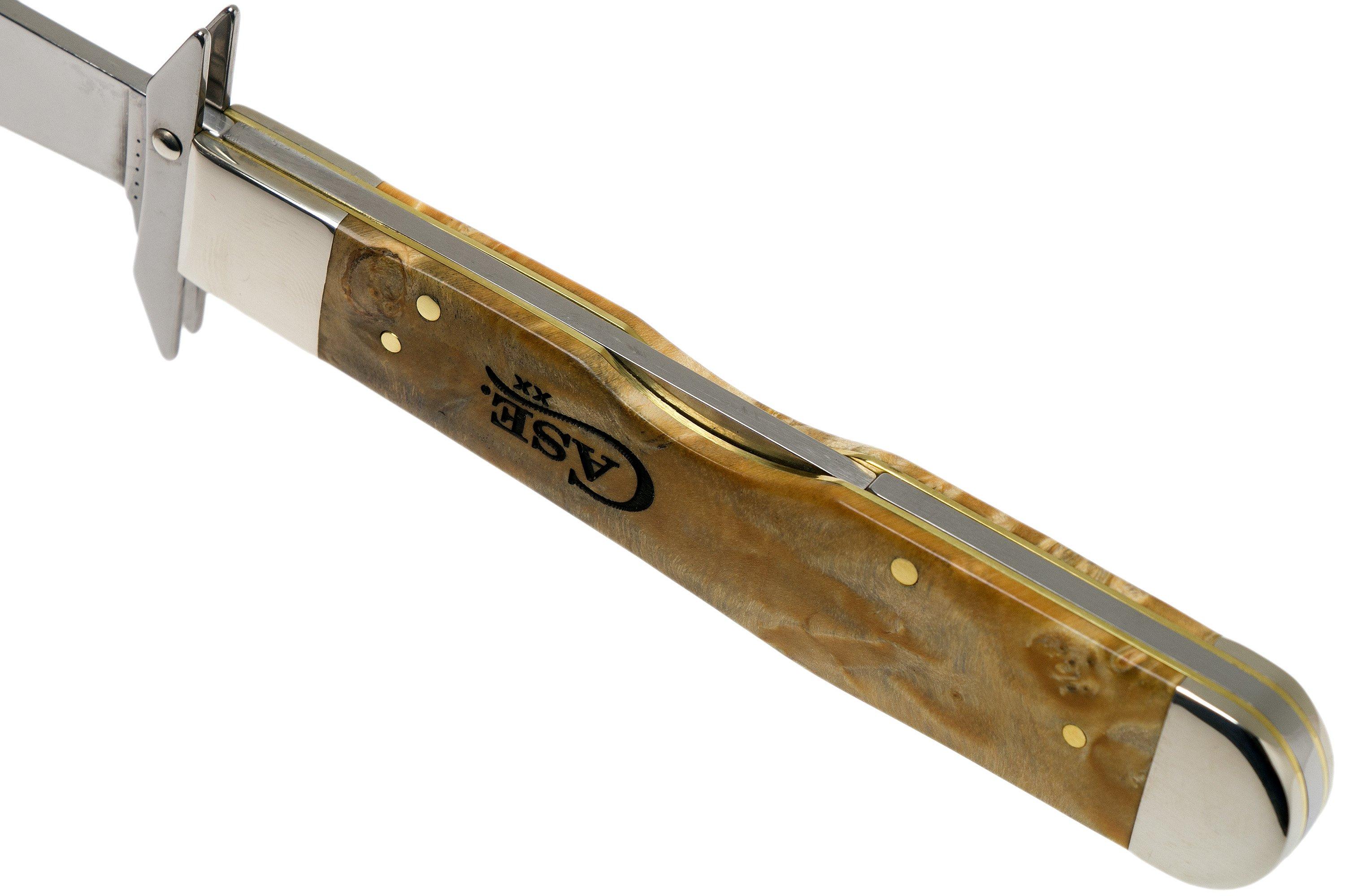 Case Knives Cheetah Natural Box Elder Burl, 16567, 7111 1/2L SS pocket