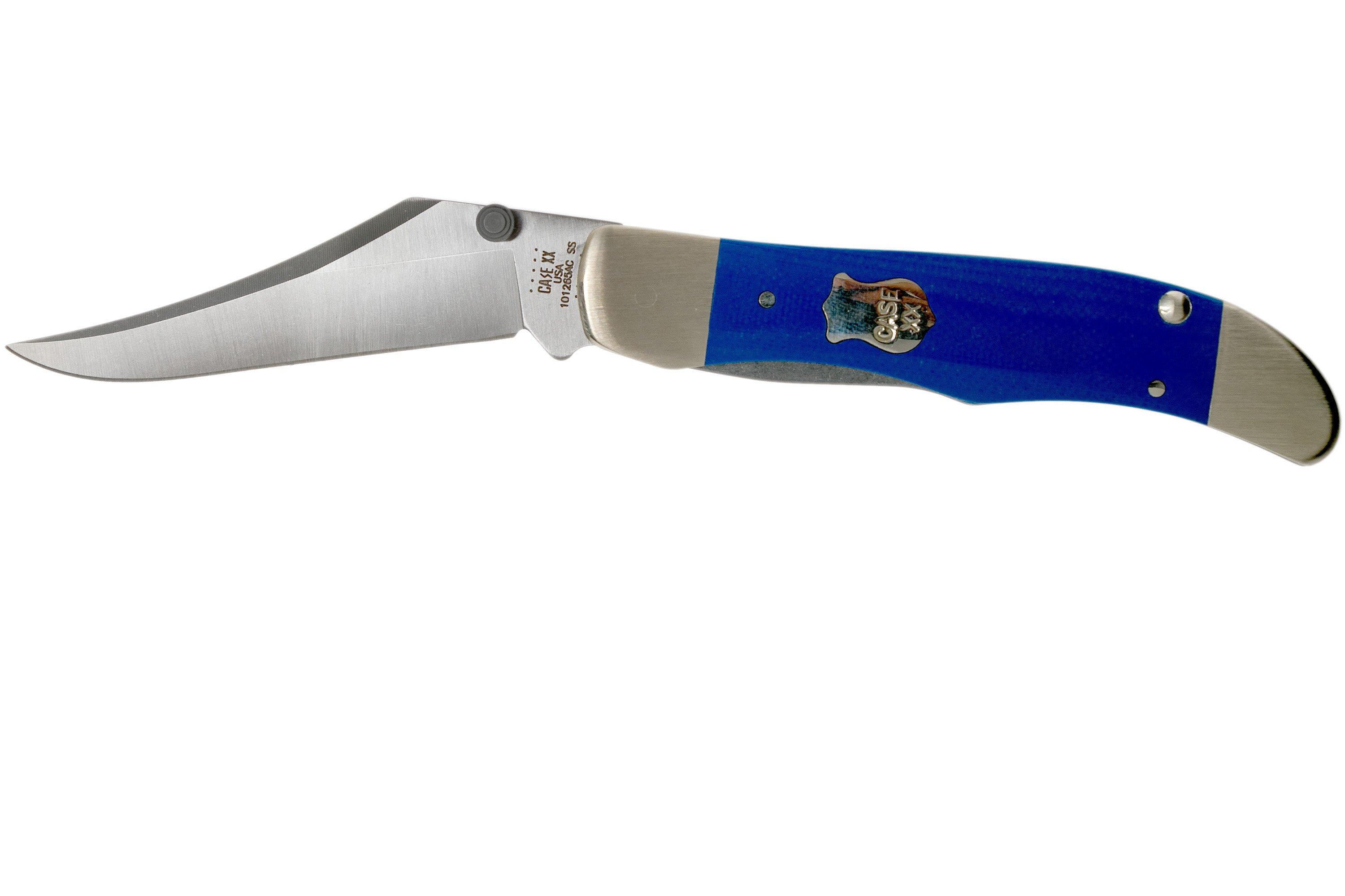 Case Kickstart Mid Folding Hunter Blue G10 Smooth, 16742, 101265AC SS