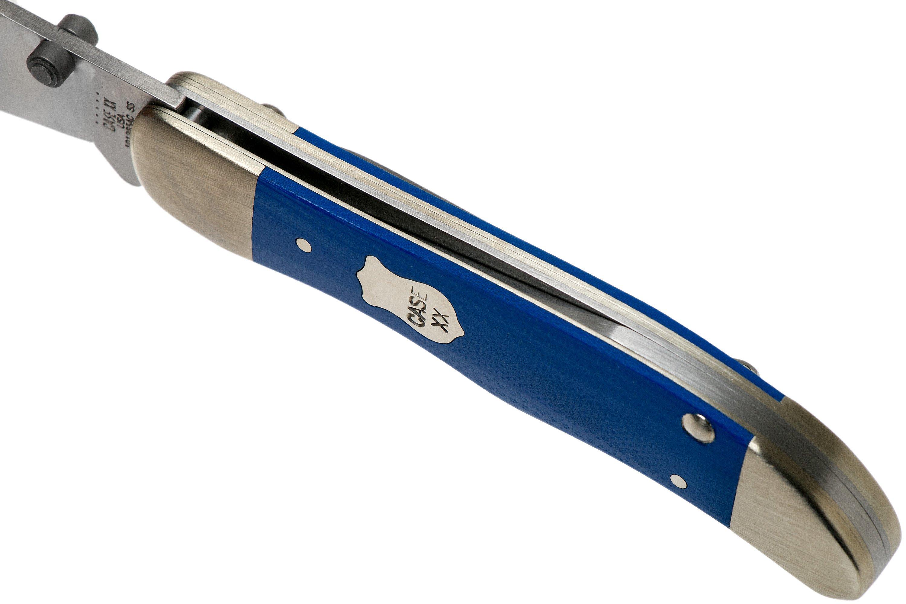 Case Kickstart Mid Folding Hunter Blue G10 Smooth, 16742, 101265AC SS pocket knife