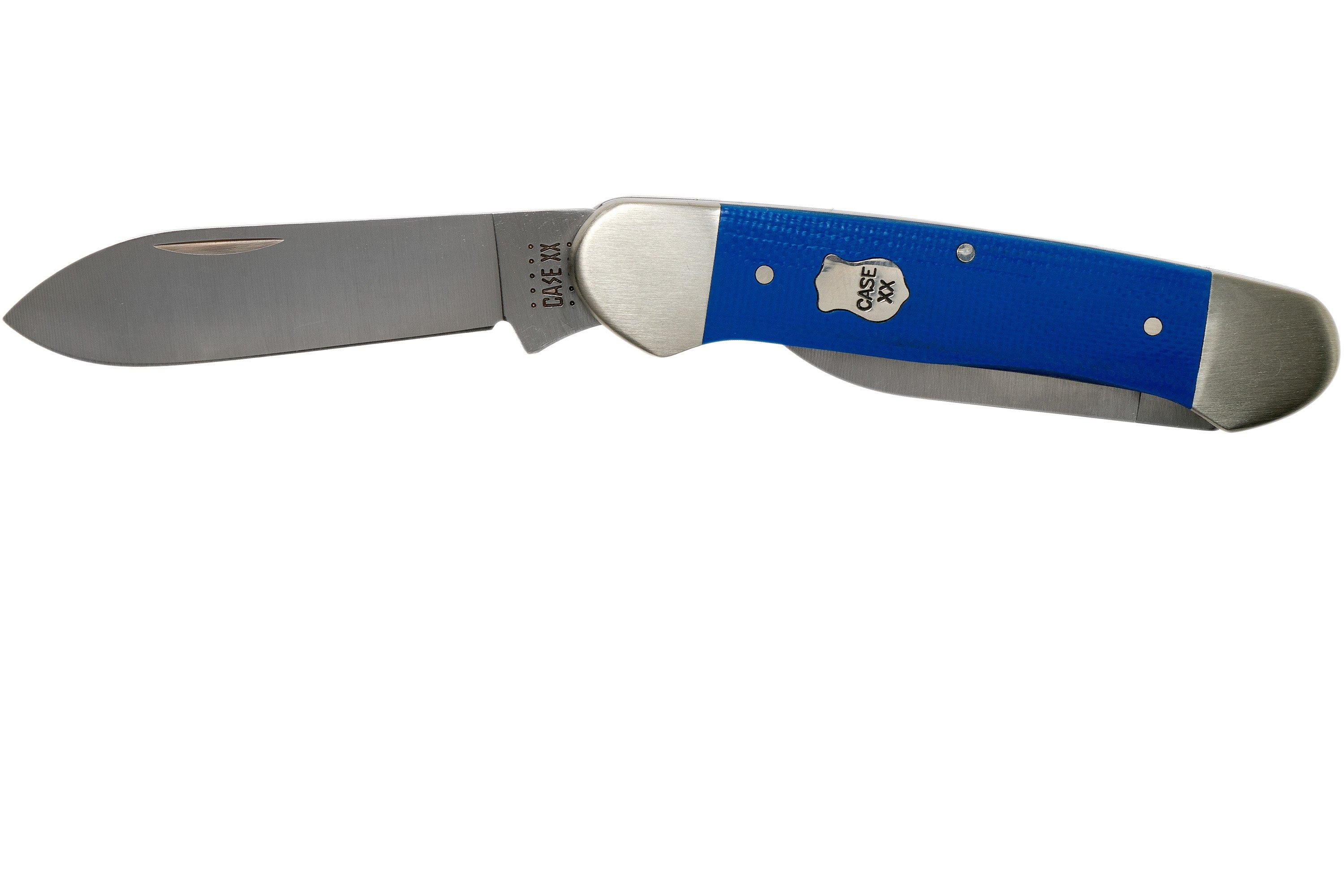 Case Canoe Blue G10 Smooth, 16743, 102131 SS pocket knife ...