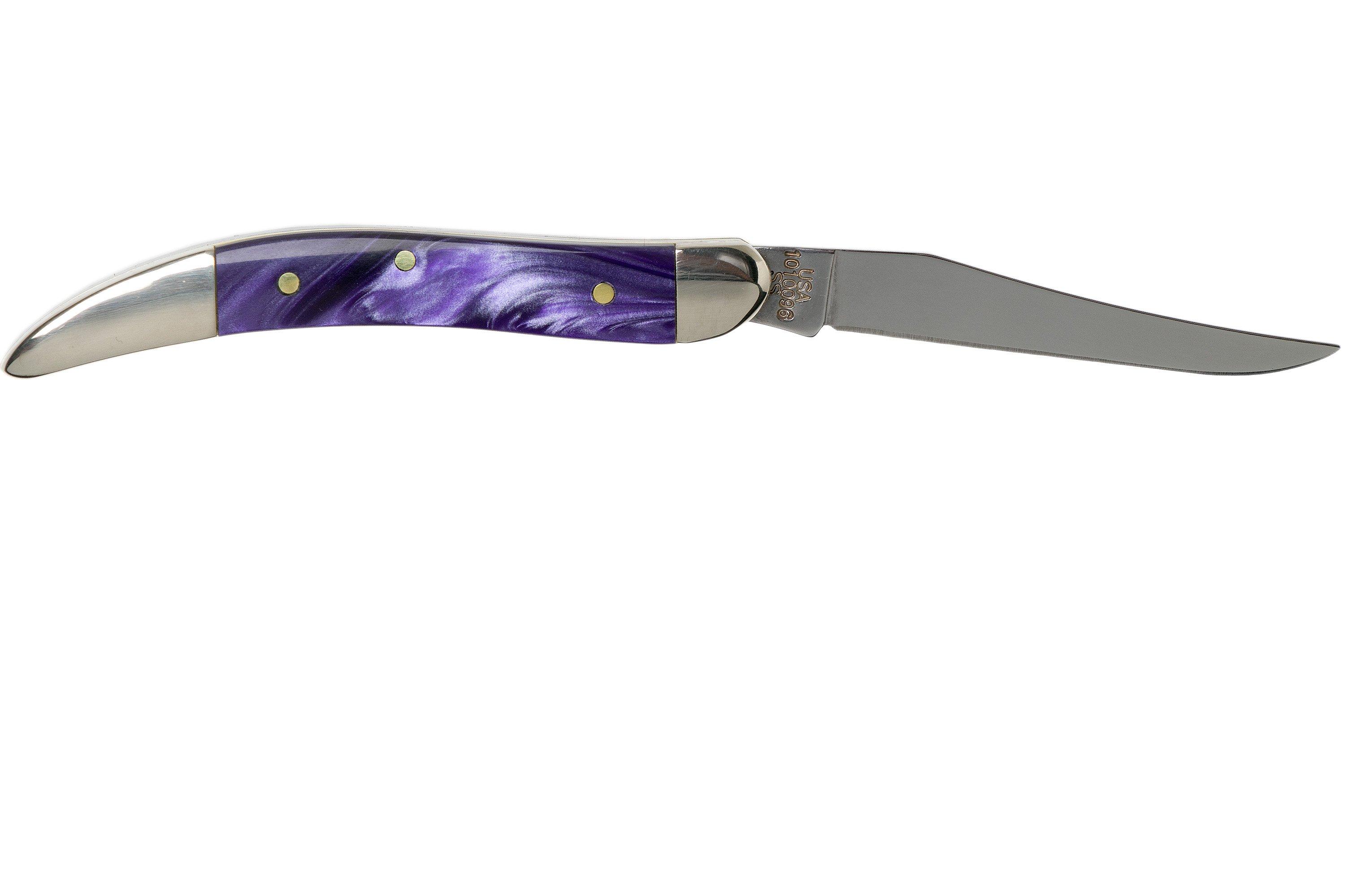 Case Knives Small Texas Toothpick Wicked Purple Smooth Kirinite, 17333