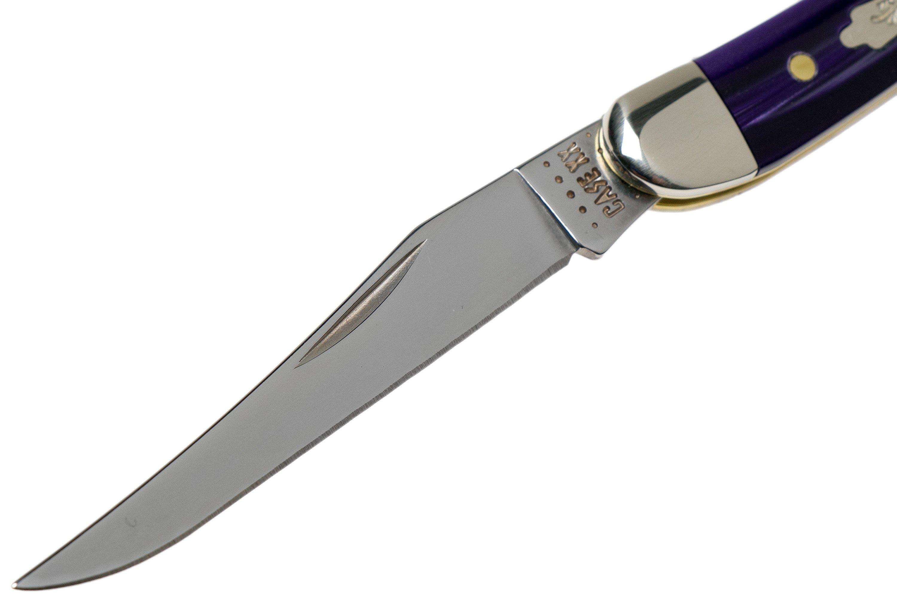 Case Knives Small Texas Toothpick Wicked Purple Smooth Kirinite, 17333