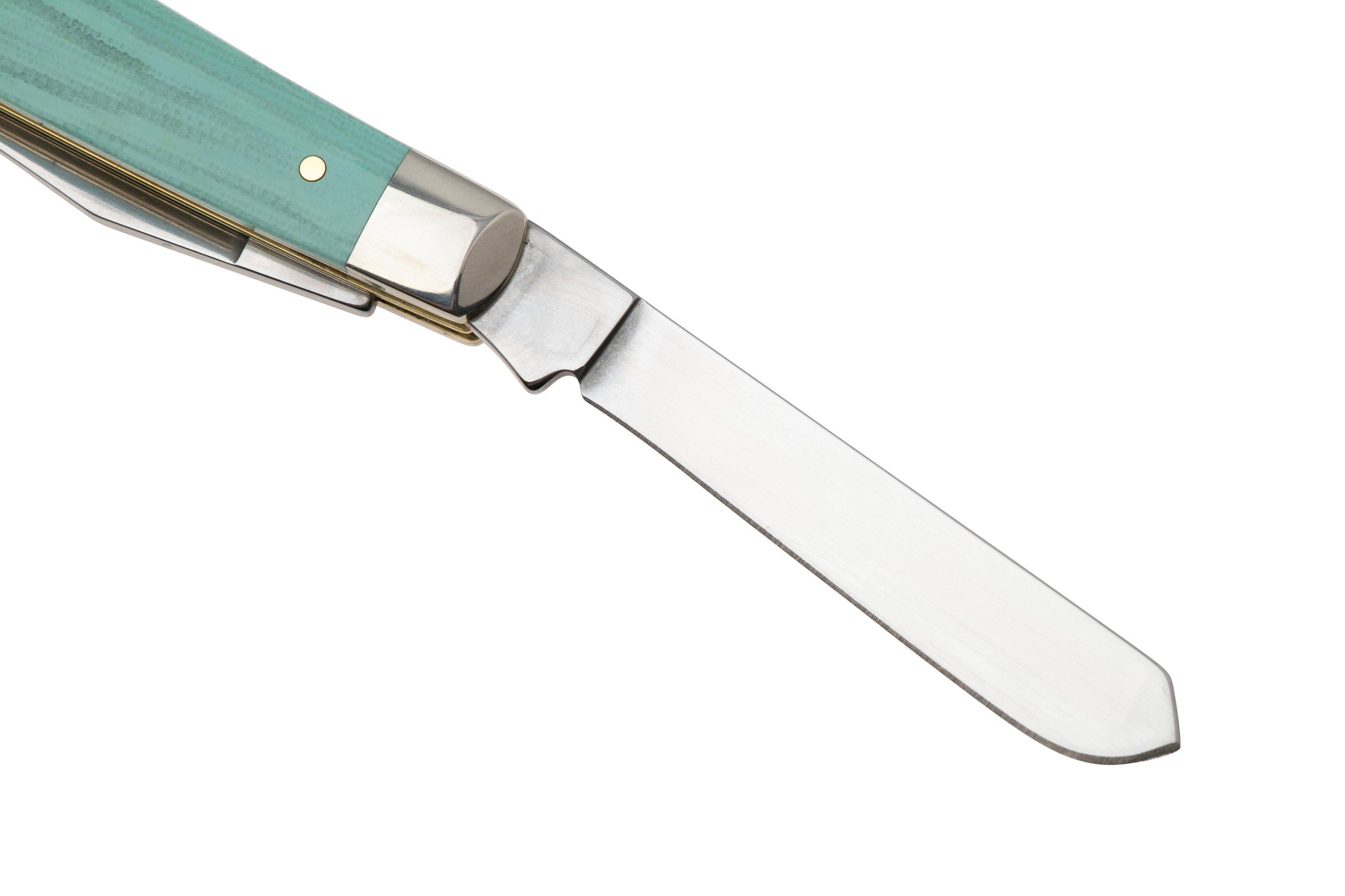 Case Mini Trapper 18101 Smooth Seafoam Green G10 10207 SS, pocket