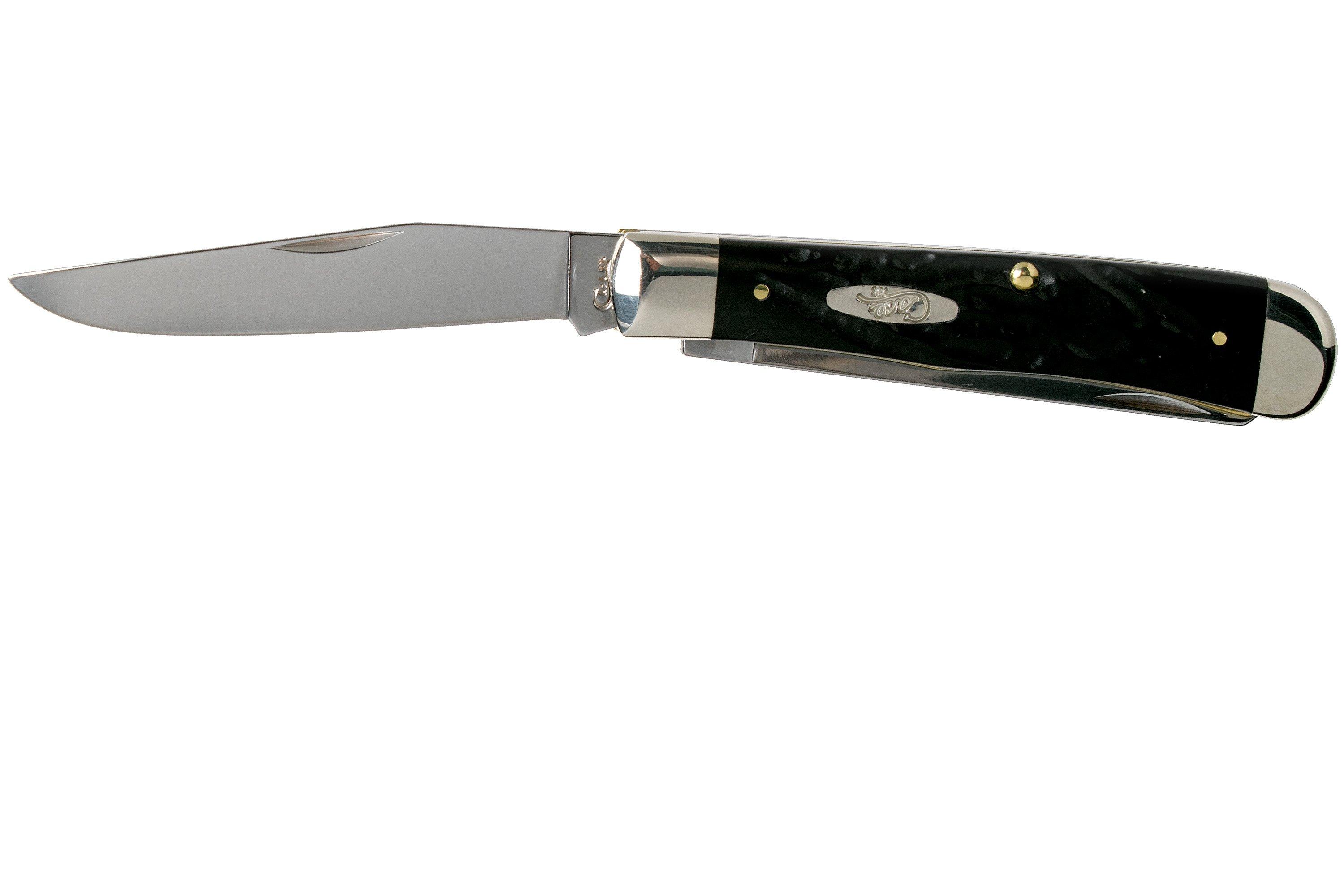 Case Trapper Rough Black Synthetic, 18221, 6254 SS pocket knife ...