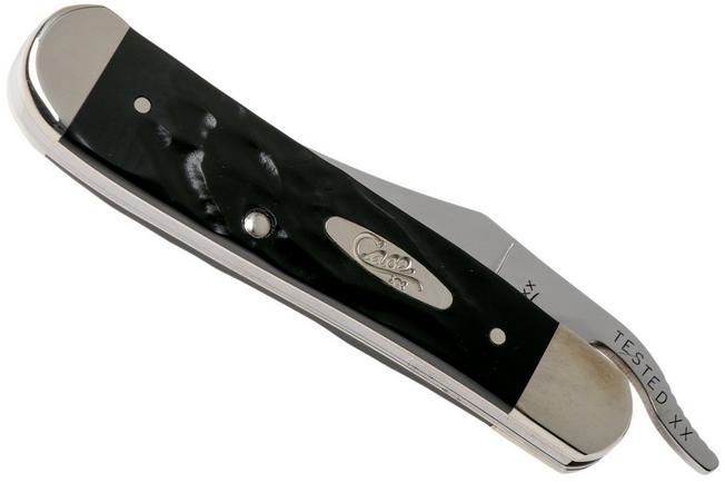 Case Sod Buster Jr. Rough Black Synthetic, 18229, 6137 SS pocket knife