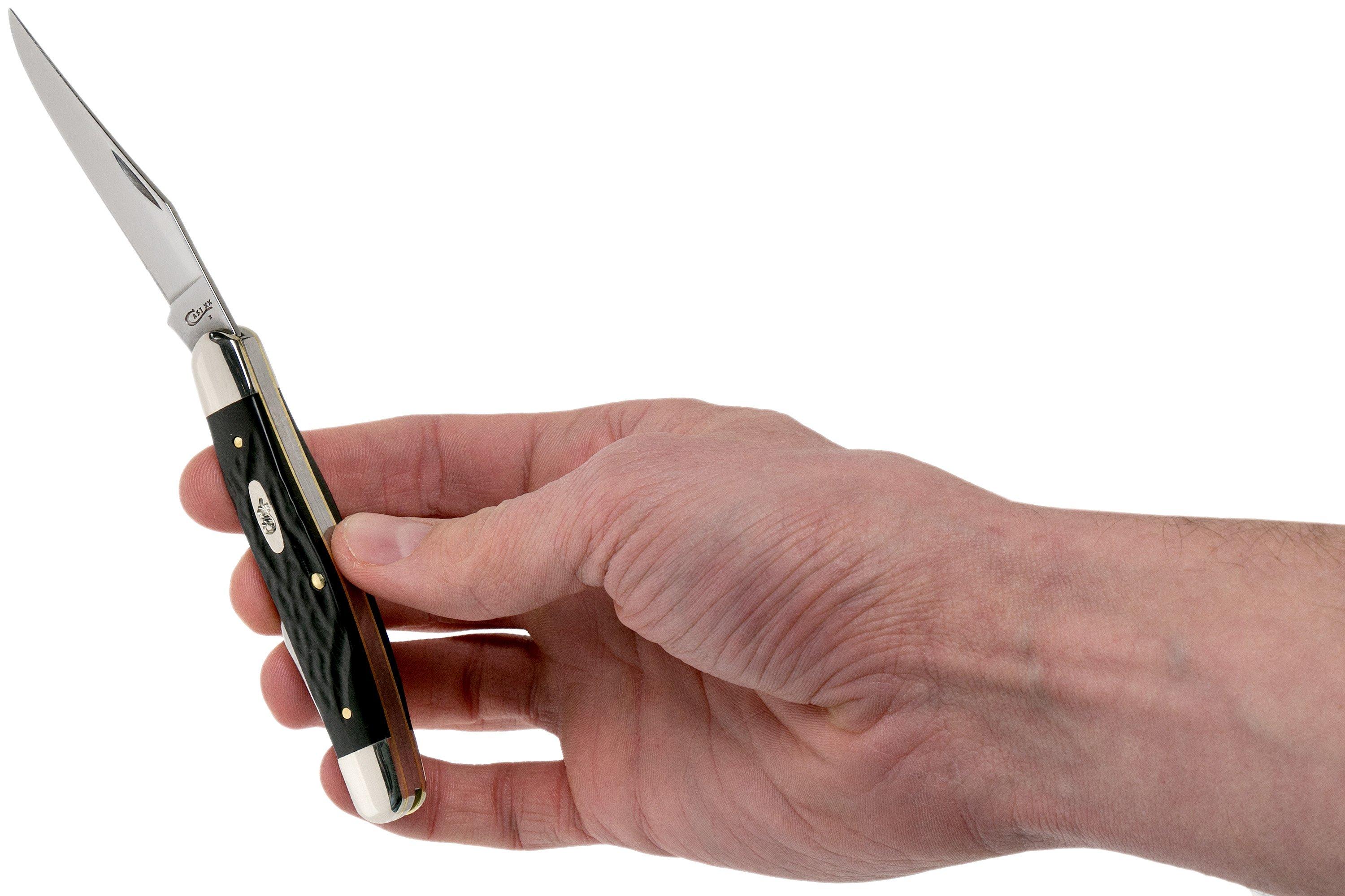 Case Muskrat Rough Black Synthetic, 18232, MUSKRAT SS pocket knife