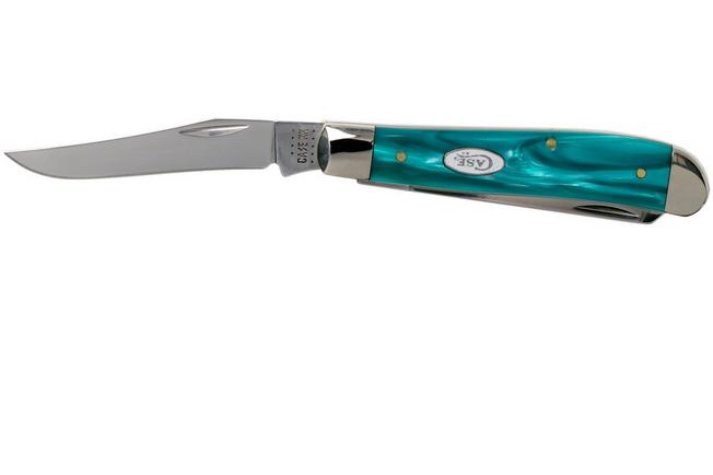 Case Mini Trapper Aqua Kirinite SparXX, 18587, 10207 SS pocket knife