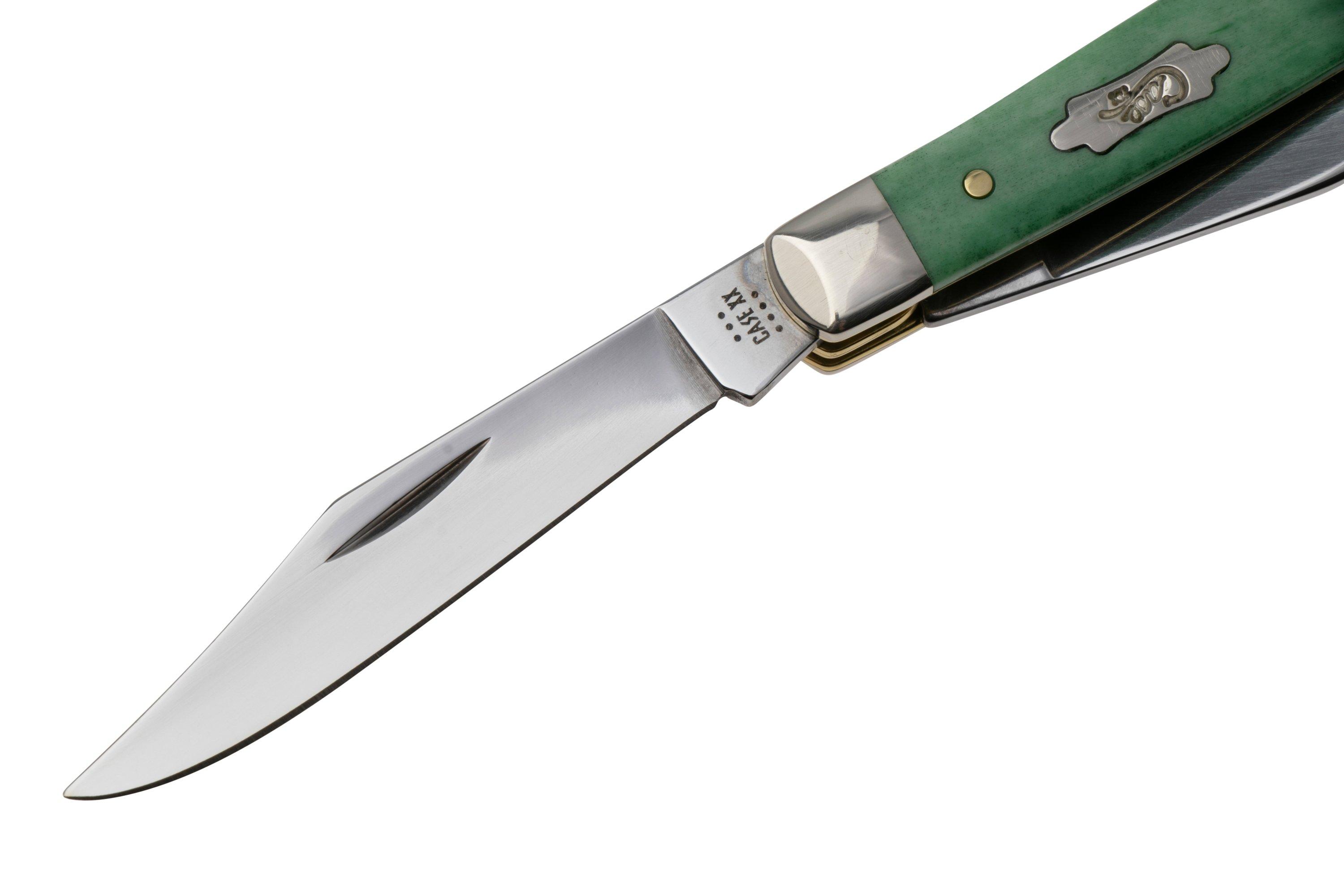 Case Medium Stockman 19942 Smooth Emerald Green Bone 6344 pocket knife ...