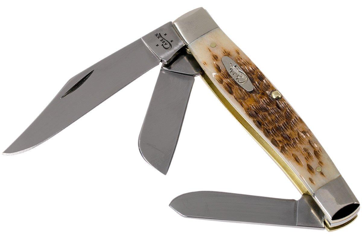 Case Large Stockman Amber Jigged Bone, 00204, 6375 CV pocket knife