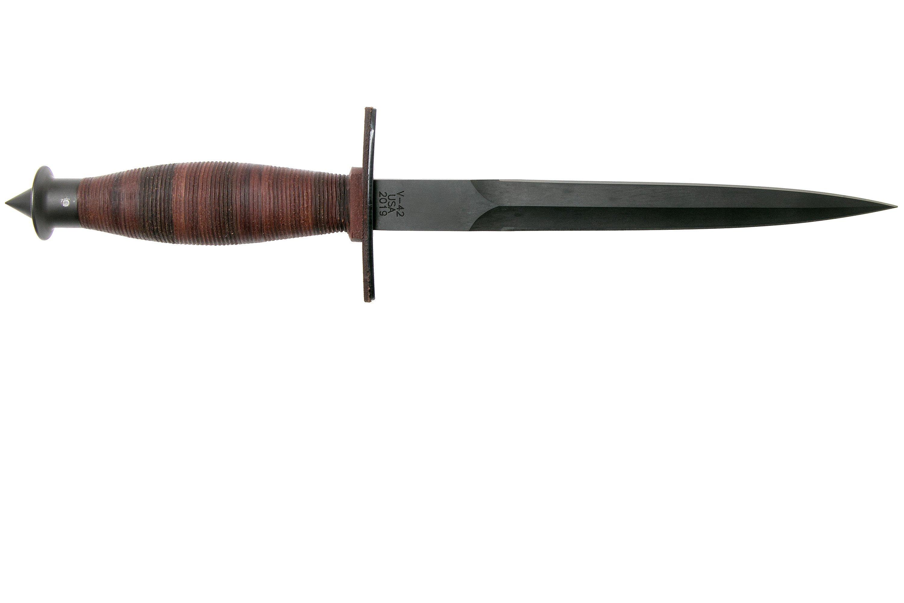 Case V42 Stiletto Military Knife 21994 dagger knife Advantageously