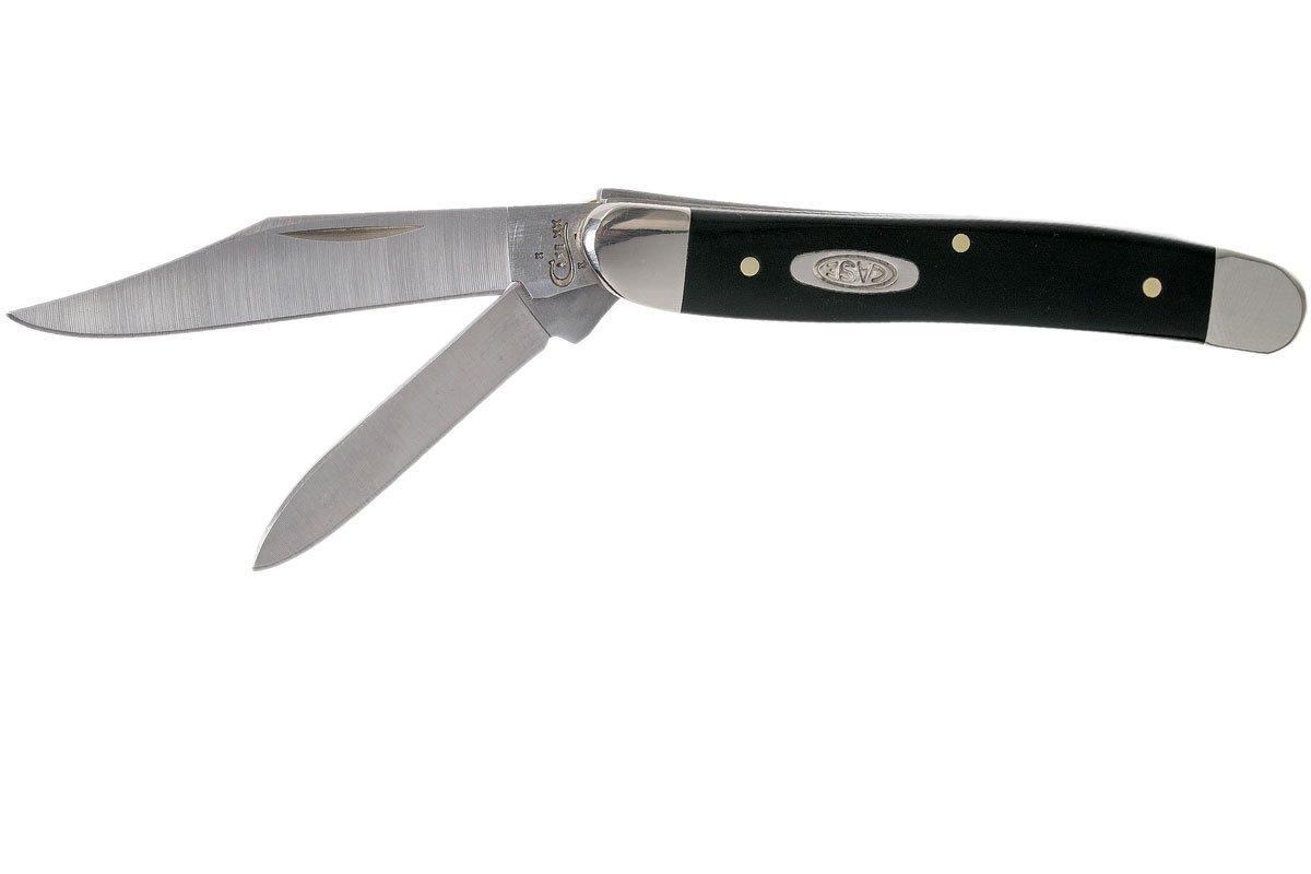 Case Working Medium Jack Knife Jet Black Synthetic, 22087 SS pocket knife Advantageously