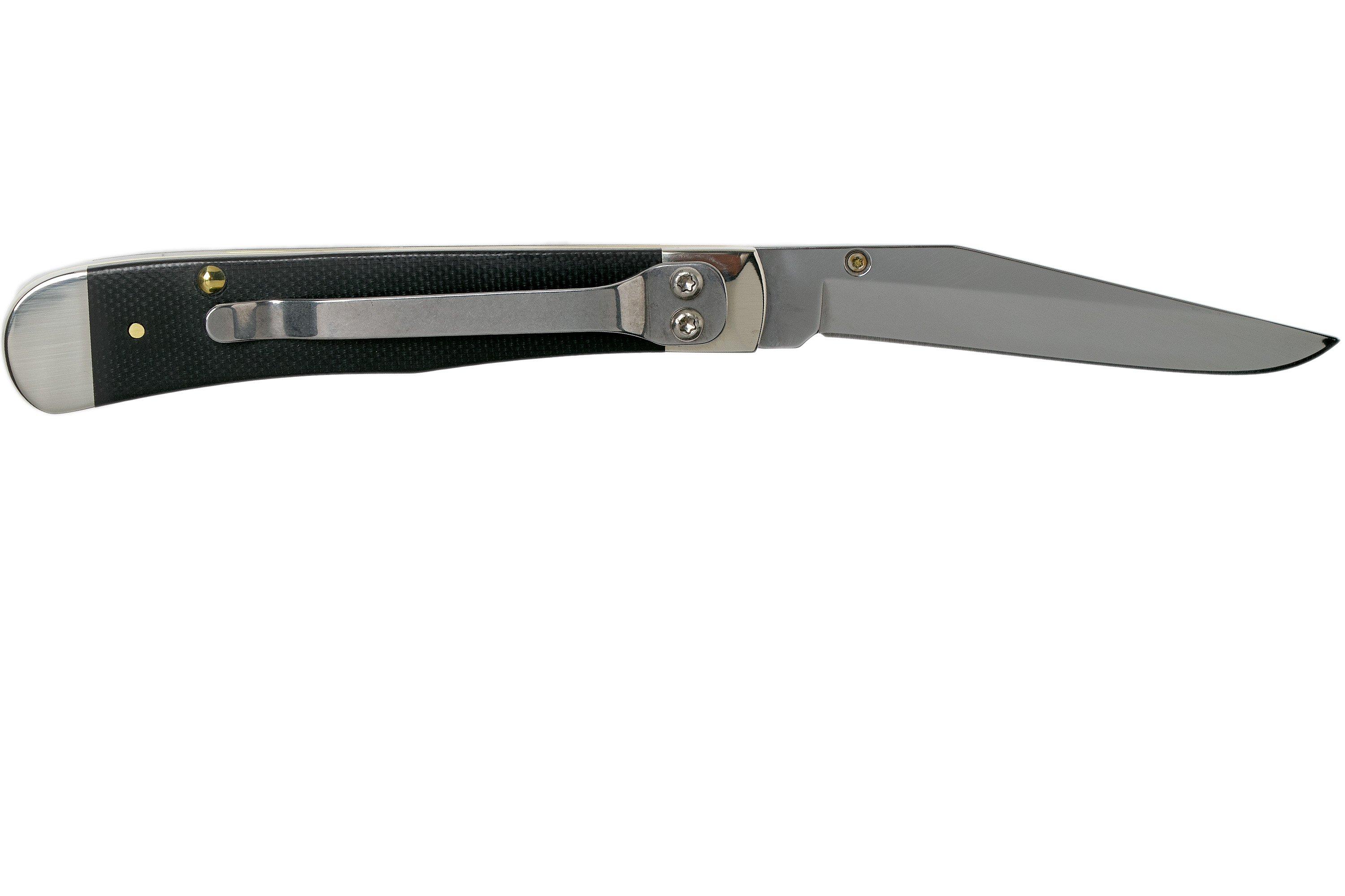 Case kickstart Trapperlock Double Black Canvas Micarta, 23140, 10154AC