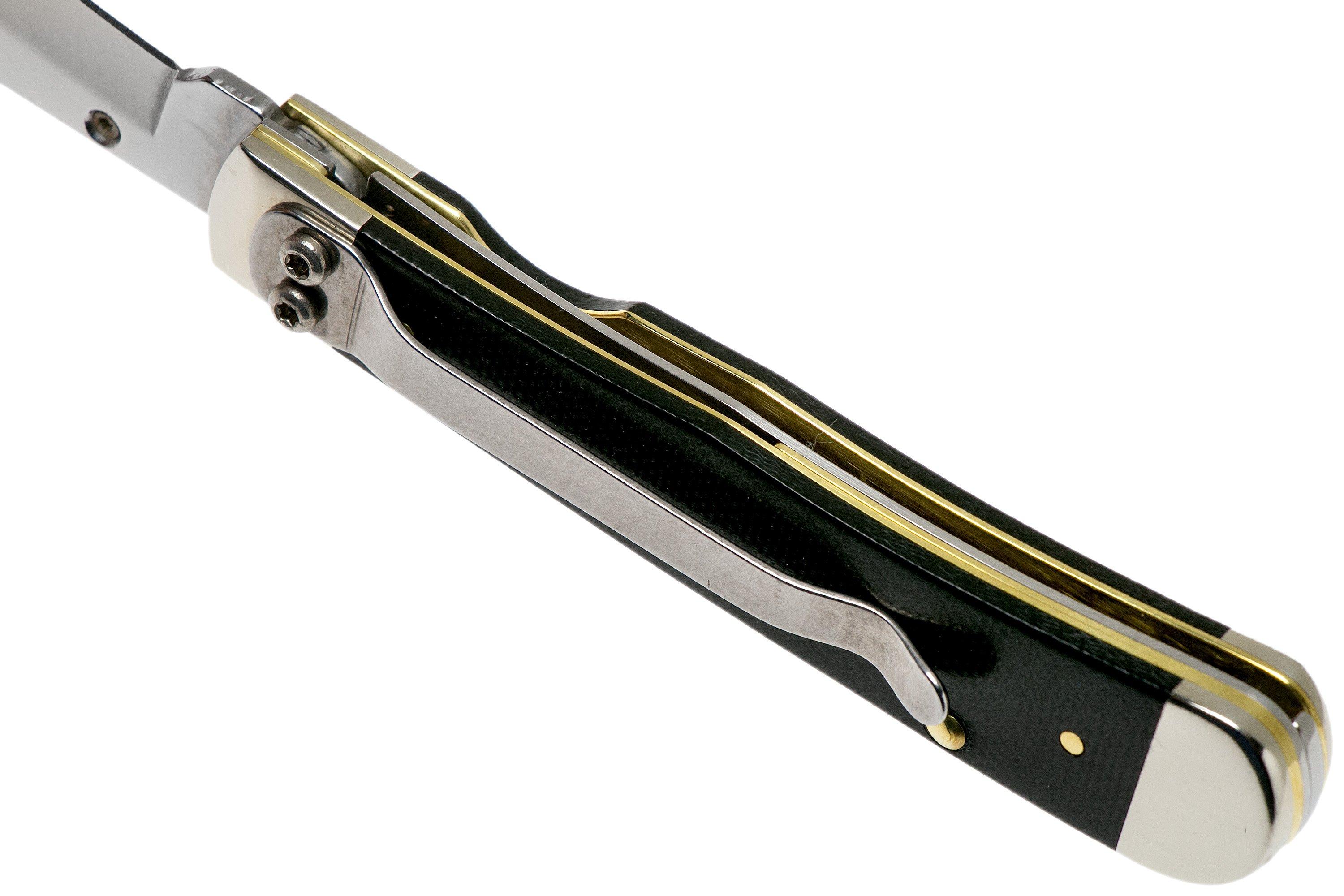 Case kickstart Trapperlock Double Black Canvas Micarta, 23140, 10154AC