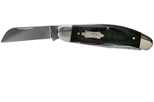 Case Sod Buster Jr. Rough Black Synthetic, 18229, 6137 SS pocket knife