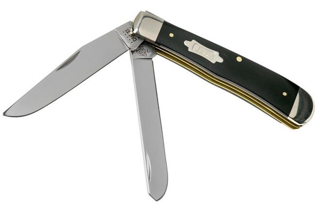 Imagen para Case Trapper Double Black Canvas Micarta, 23142, 10254 SS navaja