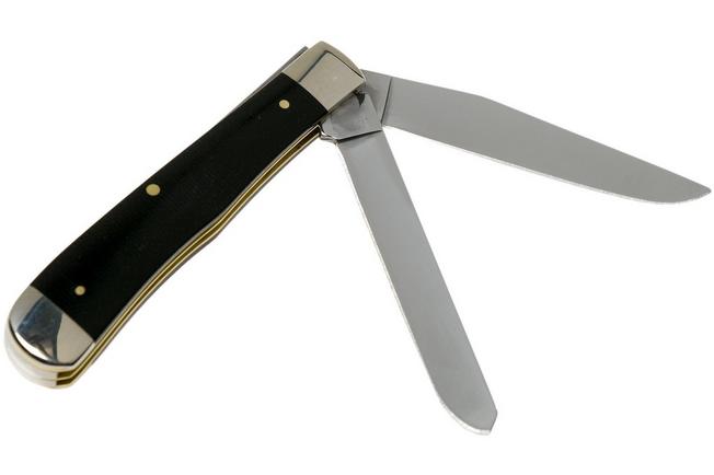 Imagen para Case Trapper Double Black Canvas Micarta, 23142, 10254 SS navaja